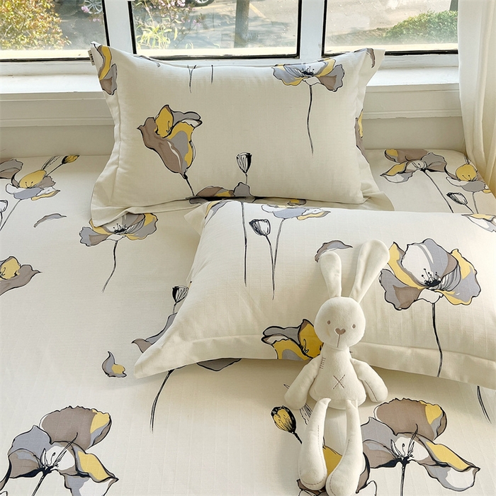 91家纺网 家纺一手货源 找家纺 凯磊家纺 新款原棉老粗布单品系列-枕套 夏日之恋