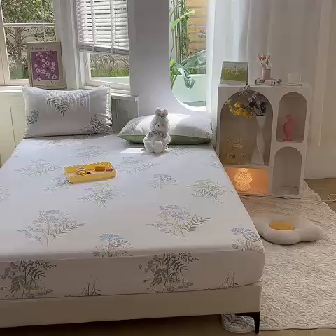 91家纺网 家纺一手货源 找家纺 多品 2023年13070单品床笠【可搭配枕套一起卖】 香草集