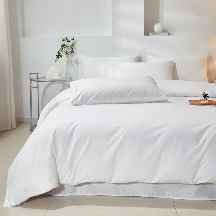 91家纺网 家纺一手货源 找家纺 （总）2025新款喷气全棉13376纯棉斜纹纯色多规格单品被套单件素色