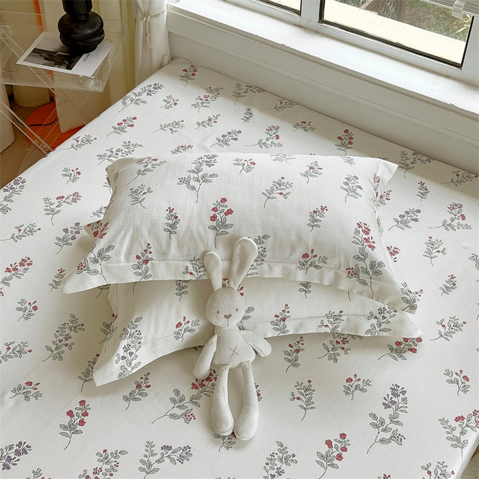 91家纺网 家纺一手货源 找家纺 凯磊家纺 新款原棉老粗布单品系列-枕套 暖阳