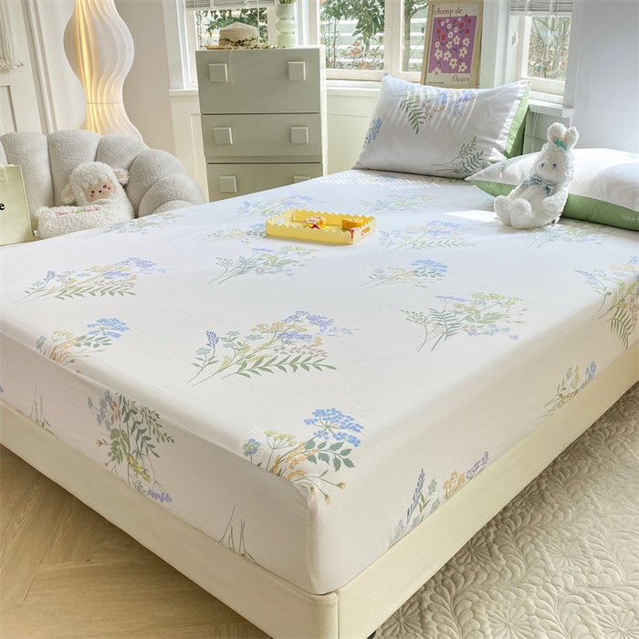 91家纺网 家纺一手货源 找家纺 多品 2023年13070单品床笠【可搭配枕套一起卖】 香草集