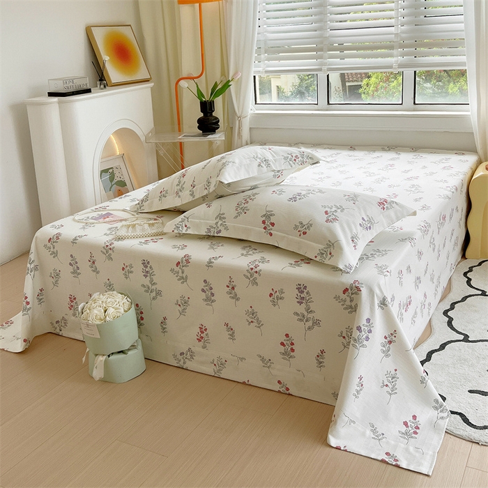 91家纺网 家纺一手货源 找家纺 凯磊家纺 新款原棉老粗布单品系列-床单 暖阳