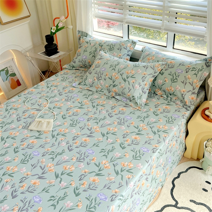 91家纺网 家纺一手货源 找家纺 凯磊家纺 新款原棉老粗布单品系列-床单 初夏