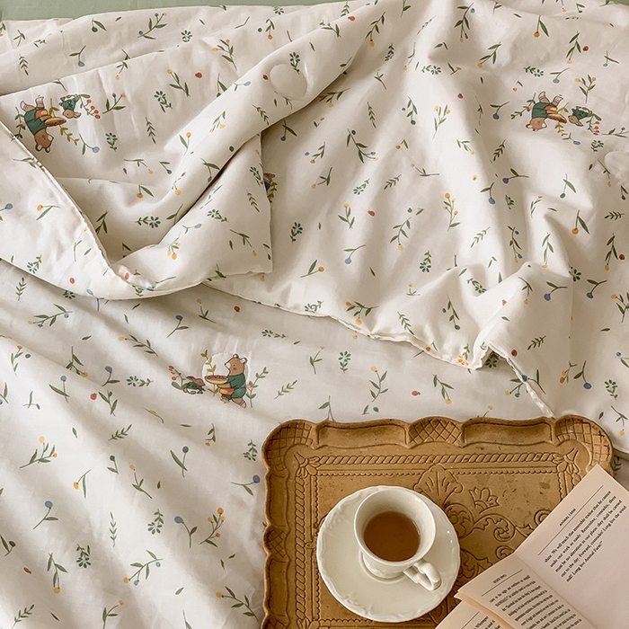 91家纺网 家纺一手货源 找家纺 （总）荣轩家居 2023新款花边款双层纱印花夏被