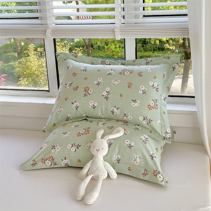 91家纺网 家纺一手货源 找家纺 凯磊家纺 新款原棉老粗布单品系列-枕套 初夏