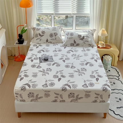 91家纺网 家纺一手货源 找家纺 凯磊家纺 新款原棉老粗布单品系列床笠 琳达