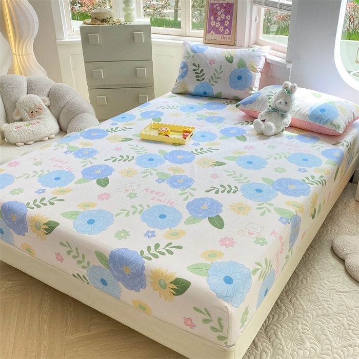 91家纺网 家纺一手货源 找家纺 多品 2023年13070单品床笠【可搭配枕套一起卖】 温婉佳人