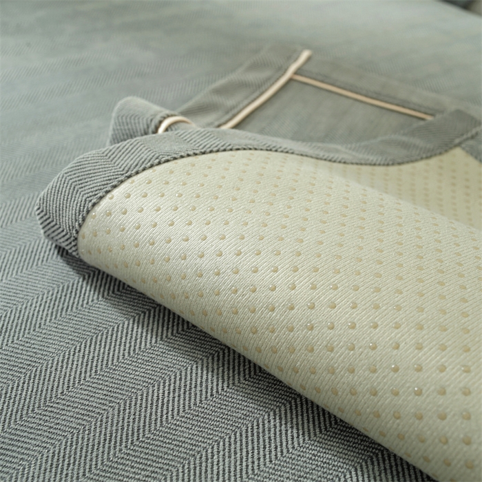 91家纺网 家纺一手货源 找家纺 共鸣沙发垫 2023新款雪尼尔人字纹沙发垫 人字纹黑色