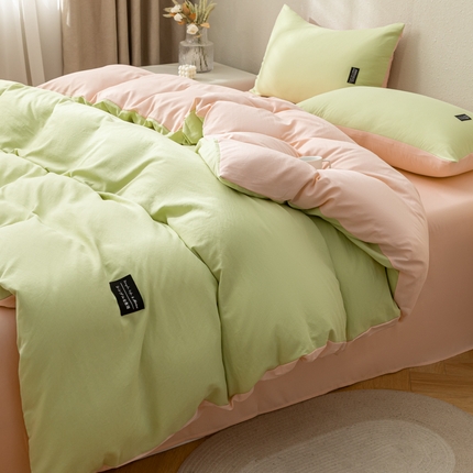 91家纺网 家纺一手货源 找家纺 （总）米瑞娜2024新款无印风水洗棉麻单品—单被套