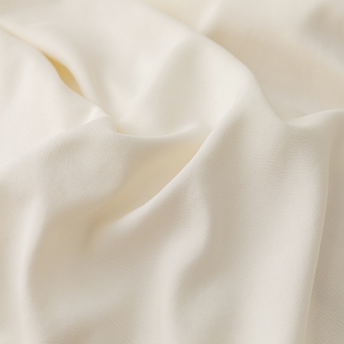 91家纺网 家纺一手货源 找家纺 米瑞娜 2024新款 水洗棉麻双拼纯色四件套 奶白+淡蓝