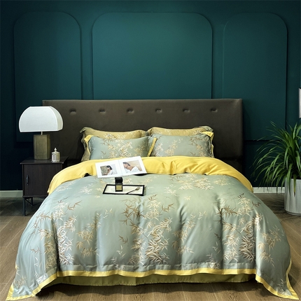 91家纺网 家纺一手货源 找家纺 （总）朵美2025新款100支兰精天丝数码印花系列—四件套