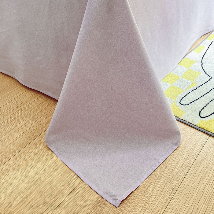 91家纺网 家纺一手货源 找家纺 柠馨2023新款 13376全棉印花三件套学生季三件套 紫霖