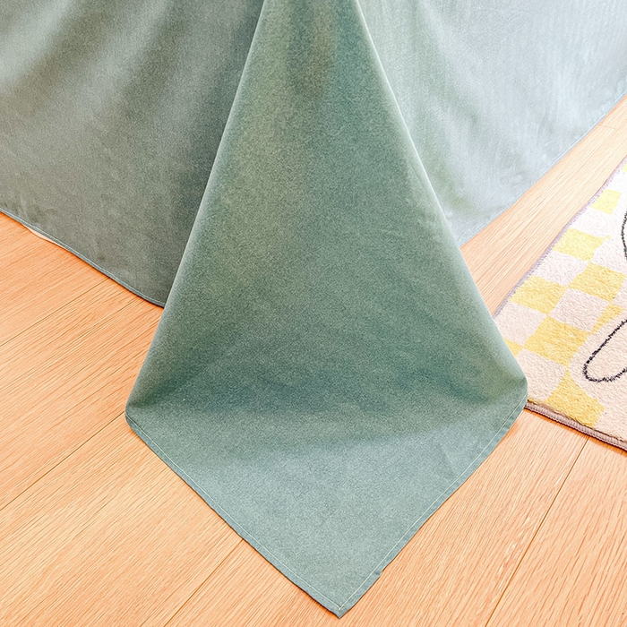 91家纺网 家纺一手货源 找家纺 柠馨2023新款 13376全棉印花三件套学生季三件套 妃子笑-蓝