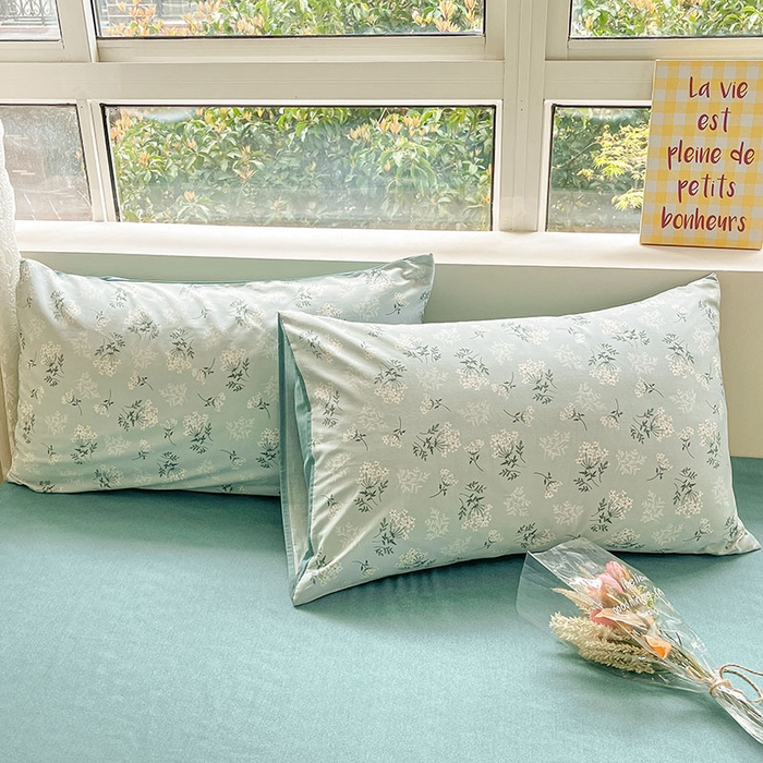 91家纺网 家纺一手货源 找家纺 柠馨2023新款 13376全棉印花三件套学生季三件套 妃子笑-蓝