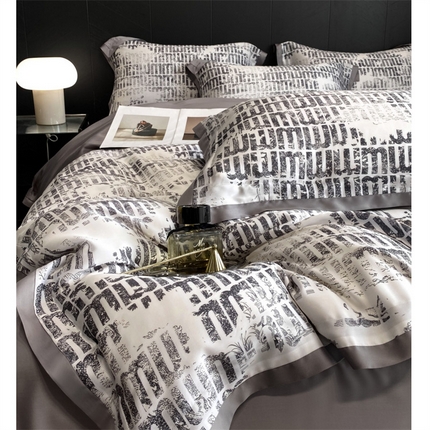 91家纺网 家纺一手货源 找家纺 （总）朵美2025新款60S天丝数码印花系列—四件套