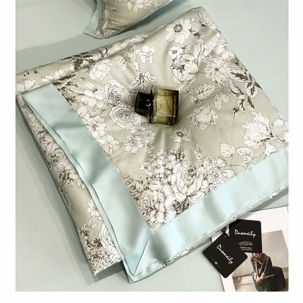 91家纺网 家纺一手货源 找家纺 （总）朵美2025新款60S天丝数码印花系列—夏被四件套