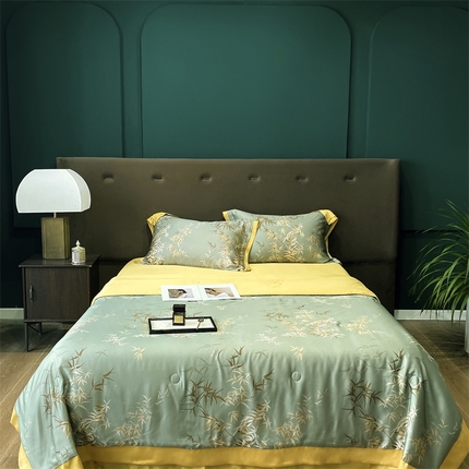 91家纺网 家纺一手货源 找家纺 （总）朵美2025新款100支兰精天丝数码印花系列—夏被四件套