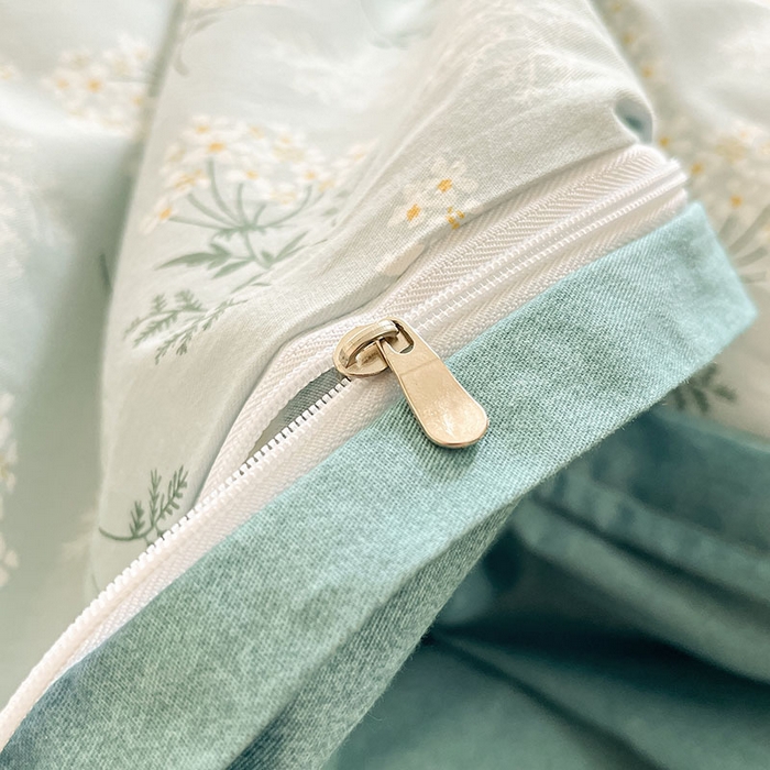 91家纺网 家纺一手货源 找家纺 柠馨2023新款 13376全棉印花三件套学生季三件套 妃子笑-蓝