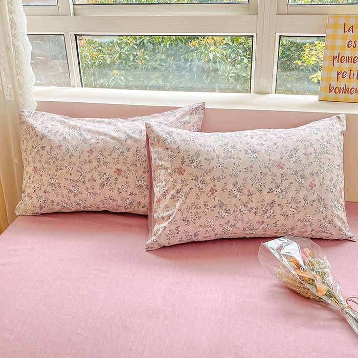 91家纺网 家纺一手货源 找家纺 柠馨2023新款 13376全棉印花三件套学生季三件套 紫萱