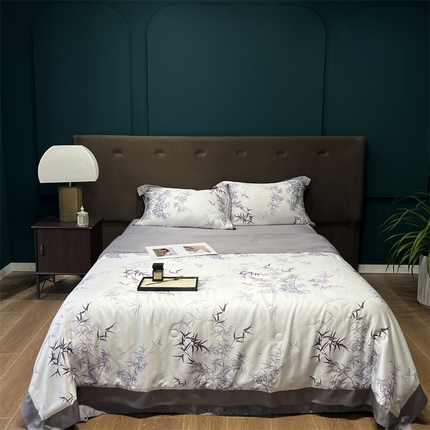 91家纺网 家纺一手货源 找家纺 （总）朵美2025新款100支兰精天丝数码印花系列—夏被四件套