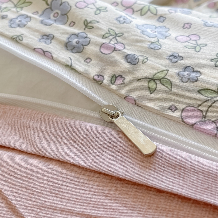 91家纺网 家纺一手货源 找家纺 柠馨2023新款 13376全棉印花三件套学生季三件套 果果蜜语