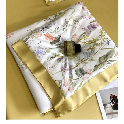 91家纺网 家纺一手货源 找家纺 （总）朵美2025新款60S天丝数码印花系列—夏被四件套