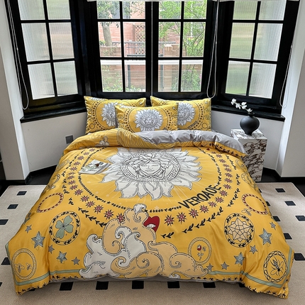 91家纺网 家纺一手货源 找家纺 （总）色鬼布艺 2023新款水洗真丝轻奢四件套系列