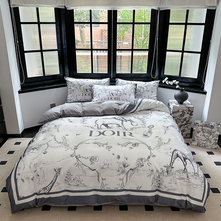 91家纺网 家纺一手货源 找家纺 （总）色鬼布艺 2023新款水洗真丝轻奢四件套系列