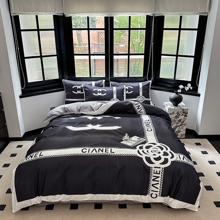 91家纺网 家纺一手货源 找家纺 （总）色鬼布艺 2023新款水洗真丝轻奢四件套系列