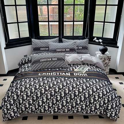 91家纺网 家纺一手货源 找家纺 （总）色鬼布艺 2023新款水洗真丝轻奢四件套系列