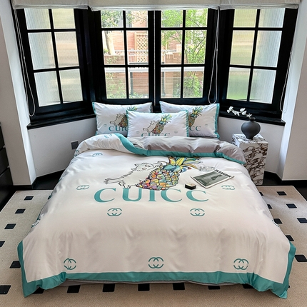 91家纺网 家纺一手货源 找家纺 （总）色鬼布艺 2023新款水洗真丝轻奢四件套系列