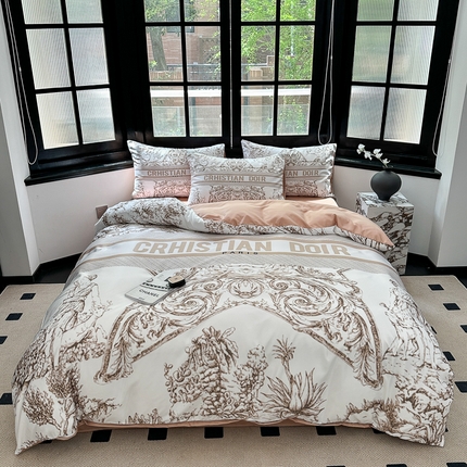 91家纺网 家纺一手货源 找家纺 （总）色鬼布艺 2023新款水洗真丝轻奢四件套系列