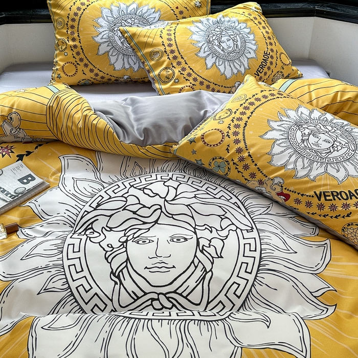 91家纺网 家纺一手货源 找家纺 色鬼布艺 2023新款水洗真丝轻奢四件套系列 美度