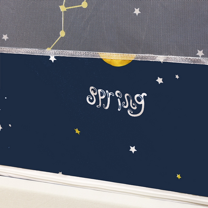 91家纺网 家纺一手货源 找家纺 显高蚊帐2025新款坐床遮光防尘坐床回底遮光蚊帐系列 浪漫星空