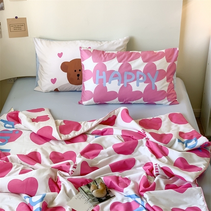 91家纺网 家纺一手货源 找家纺 （总）桃喜 2024新品甜辣潮酷全棉印花夏被-风格二
