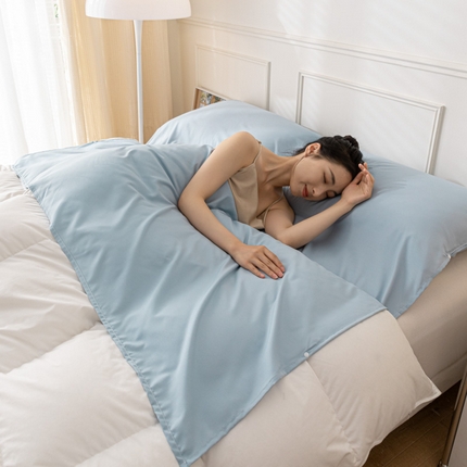 慕澄2023新款水洗棉纯色酒店隔脏旅行睡袋