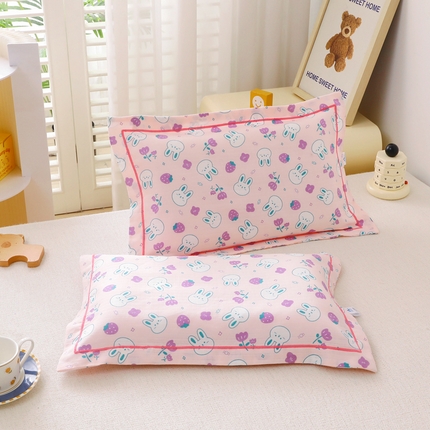 91家纺网 家纺一手货源 找家纺 （总）乐秀家纺 2023新款A类双层纱卡通印花儿童幼儿园枕套