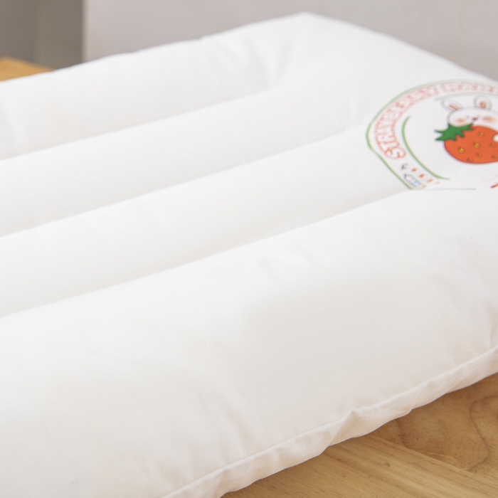 91家纺网 家纺一手货源 找家纺 乐秀家纺 2023新款A类全棉本色大豆纤维枕头枕芯 草莓兔