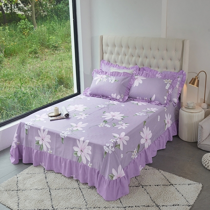 91家纺网 家纺一手货源 找家纺 （总）爱妮玖玖家纺 2023新款春夏单品花边床单-韩式系列