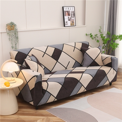 91家纺网 家纺一手货源 找家纺 （总）雅竹家纺 极简风印花沙发套系列：牛奶丝六