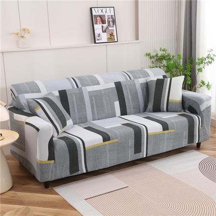 91家纺网 家纺一手货源 找家纺 （总）雅竹家纺 极简风印花沙发套系列：牛奶丝六