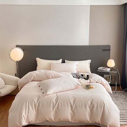 91家纺网 家纺一手货源 找家纺 (总) 三朵=全棉提花贡缎锻格四件套