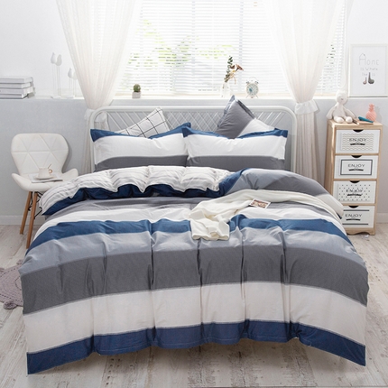 91家纺网 家纺一手货源 找家纺 （总）爱妮玖玖家纺 2025新款全棉春夏四件套直角床单-夏风系列