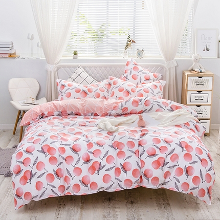 91家纺网 家纺一手货源 找家纺 （总）爱妮玖玖家纺 2025新款全棉春夏四件套直角床单-夏风系列