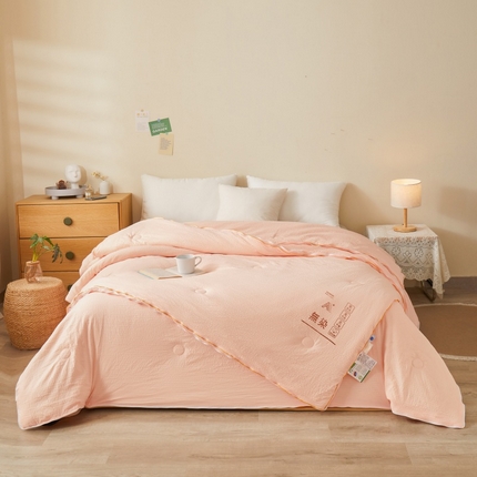 易博 热卖针织棉华夫格冬被子母被 玉-子母被