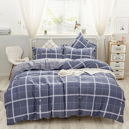 91家纺网 家纺一手货源 找家纺 （总）爱妮玖玖家纺 2025新款全棉春夏四件套直角床单-夏风系列