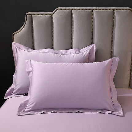 傲丝度家居 2023新款100支全棉纯色单品系列-单枕套 丁香紫