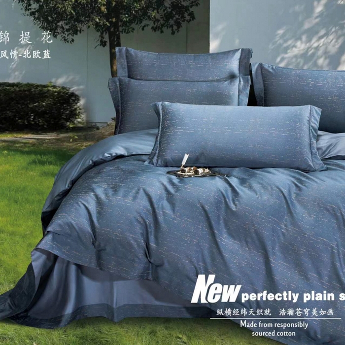 91家纺网 家纺一手货源 找家纺 （总）OL家纺 2023新款轻奢风100支双股色织大提花床单款四件套