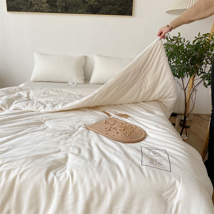 91家纺网 家纺一手货源 找家纺 （总）安莱生活 2023新款A类全棉母婴级原棉大豆被 夏被