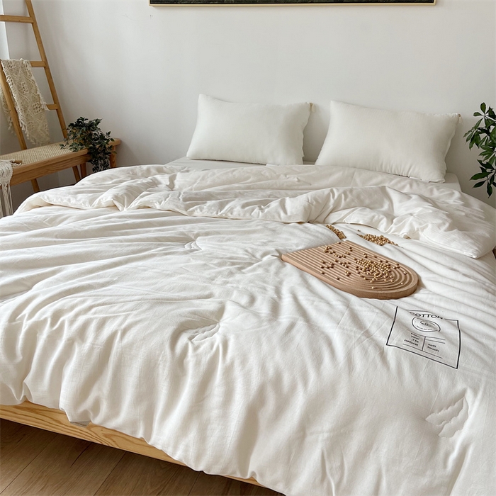 91家纺网 家纺一手货源 找家纺 （总）安莱生活 2023新款A类全棉母婴级原棉大豆被 夏被